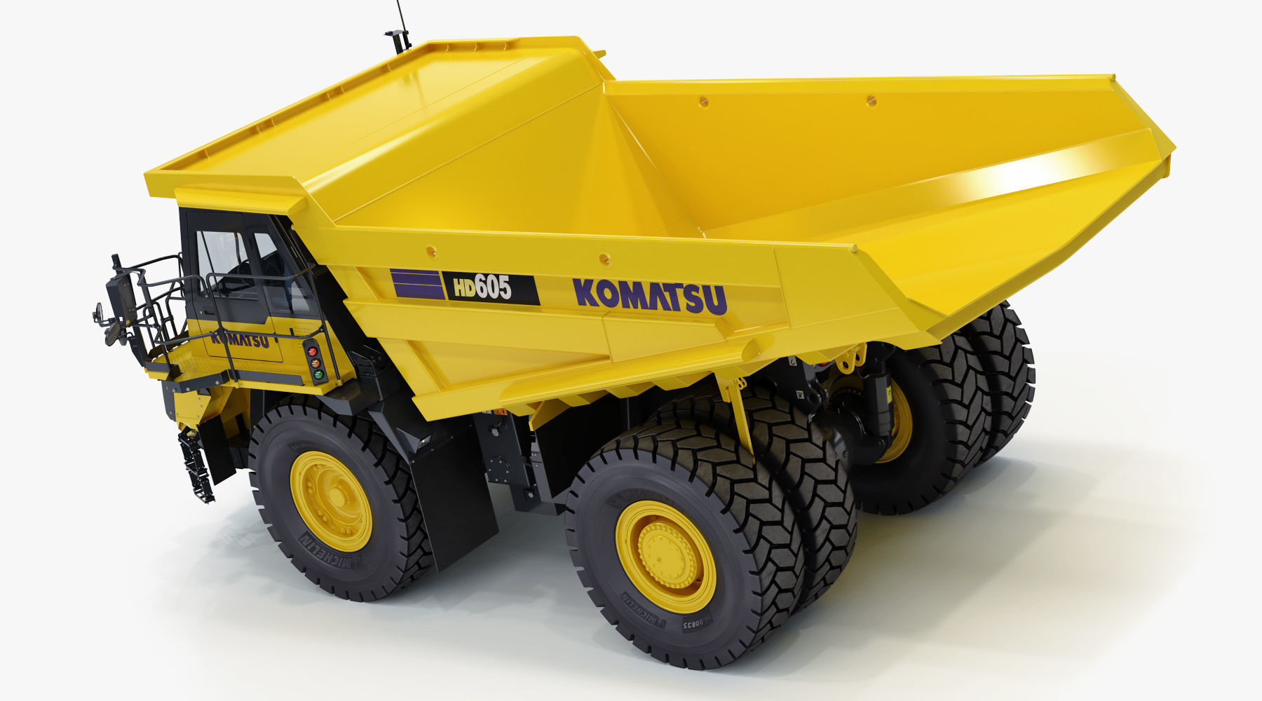 Komatsu HD605-8 Rigid Dump Truck 3D model_4