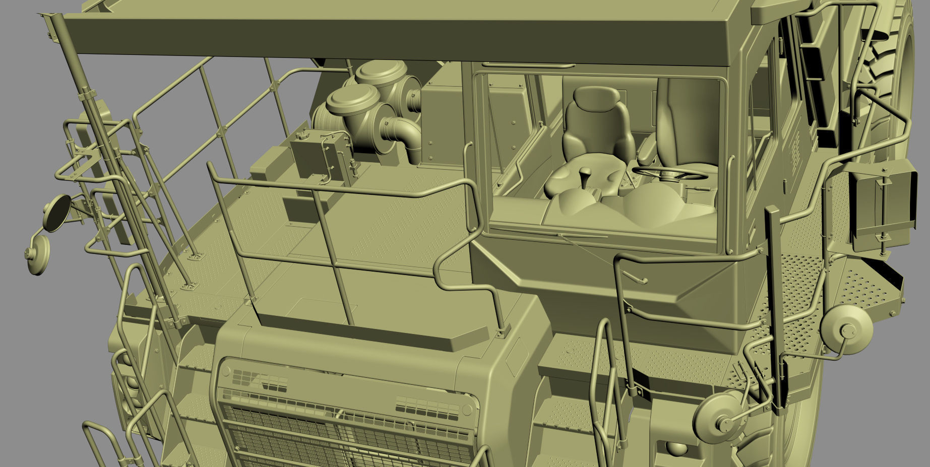 Komatsu HD605-8 Rigid Dump Truck 3D model_45