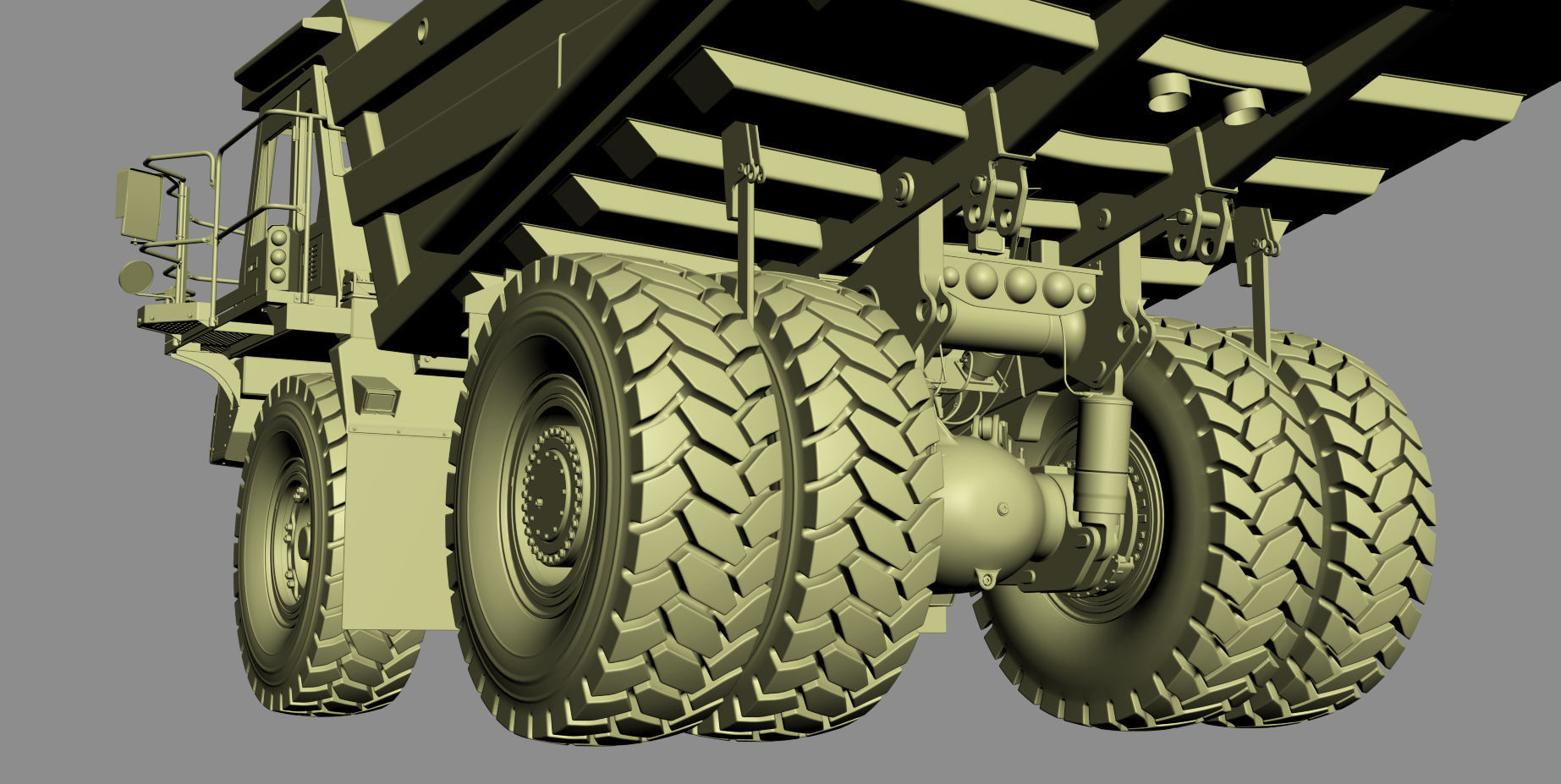Komatsu HD605-8 Rigid Dump Truck 3D model_33