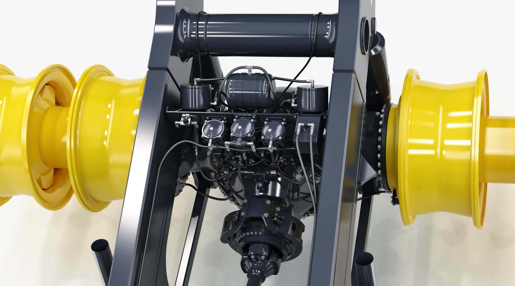 Komatsu HD605-8 Rigid Dump Truck 3D model_24