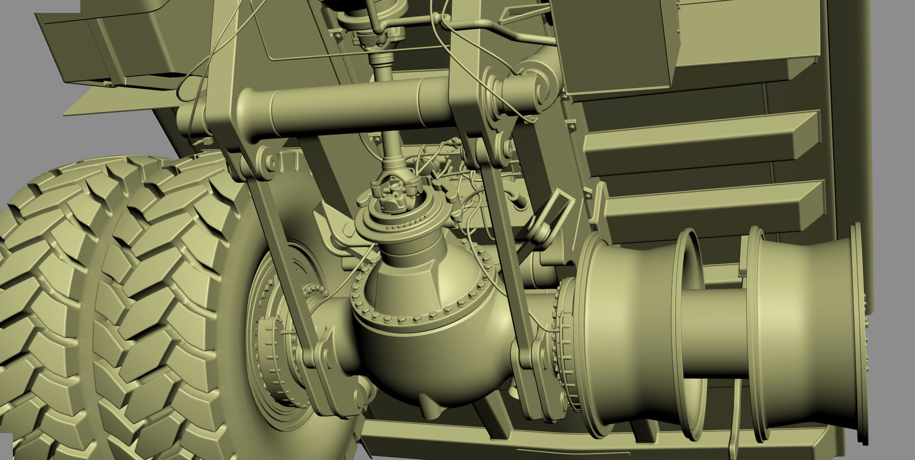 Komatsu HD605-8 Rigid Dump Truck 3D model_37