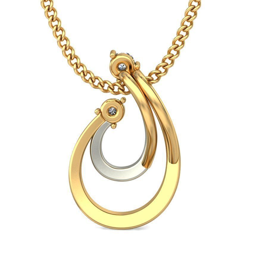 Solitaire Women Pendant 3dm STL OBJ FBX Renders Details 3D print model_4