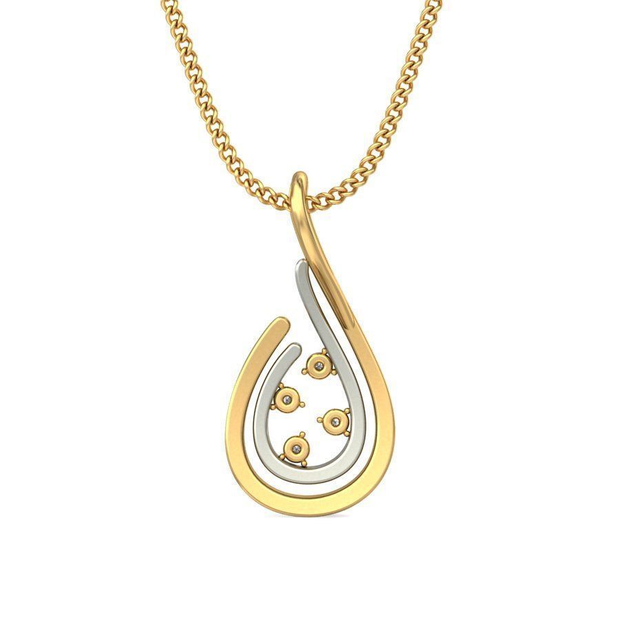 Solitaire Women Pendant 3dm STL OBJ FBX Renders Details 3D print model_4