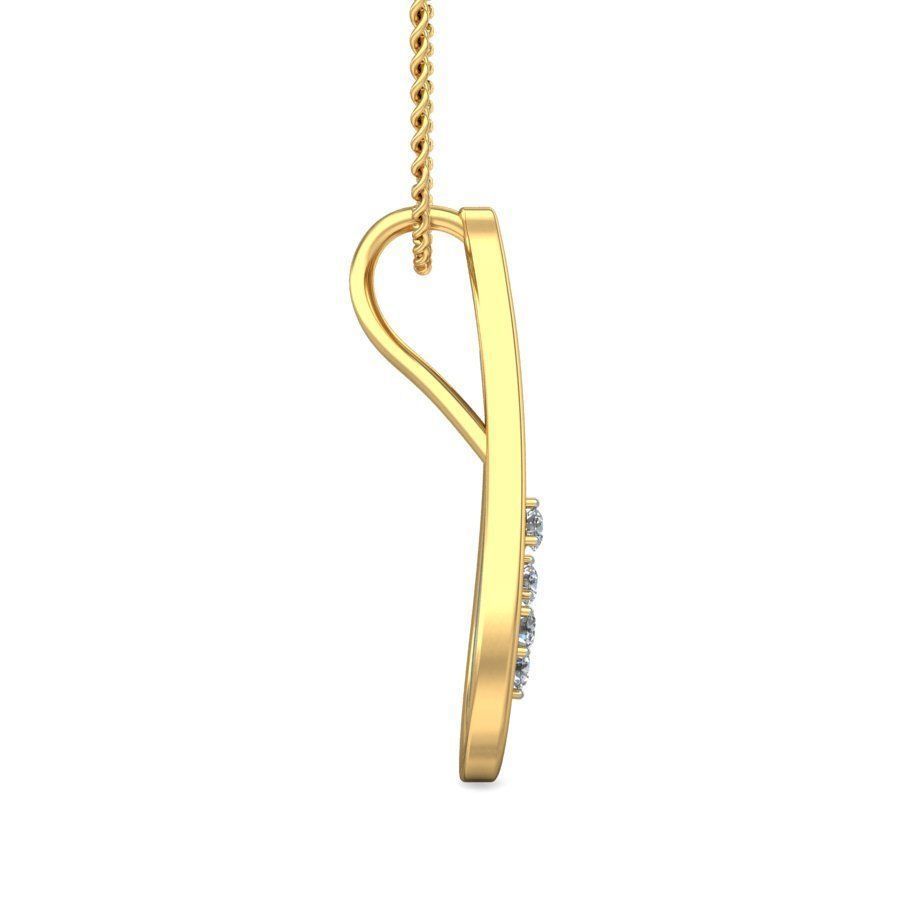 Solitaire Women Pendant 3dm STL OBJ FBX Renders Details 3D print model_3