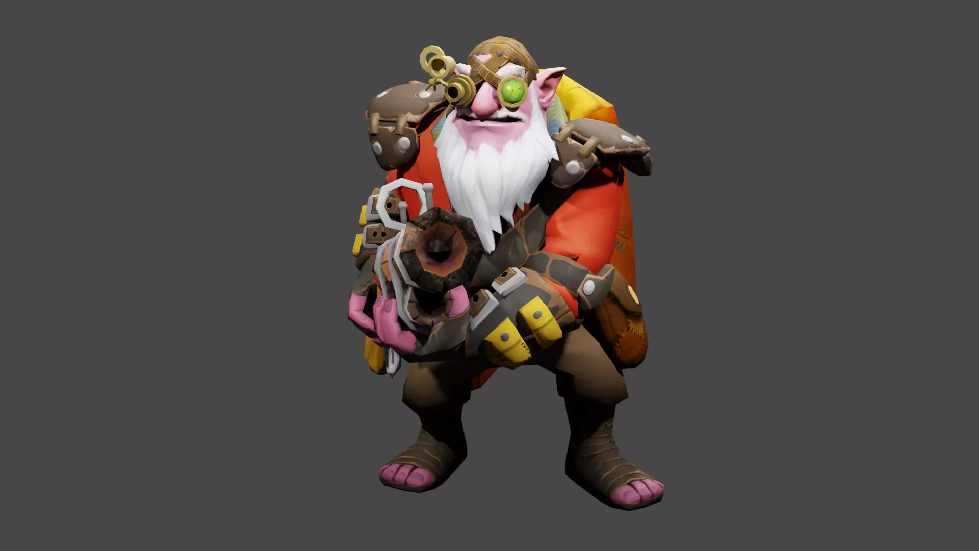 Kardel Sharpeye - sniper Low-poly 3D model_0