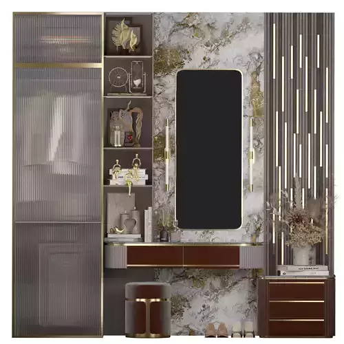 hallway set 08 3D model