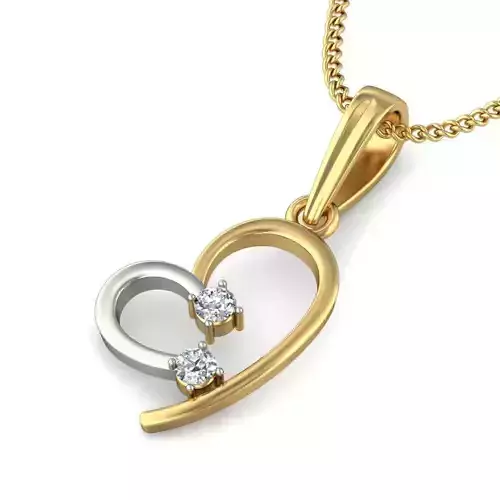 Solitaire Women Heart Pendant 3dm STL OBJ FBX Renders Details 3D print model Solitaire Women Heart Pendant 3dm STL OBJ FBX Renders Details 3D print model