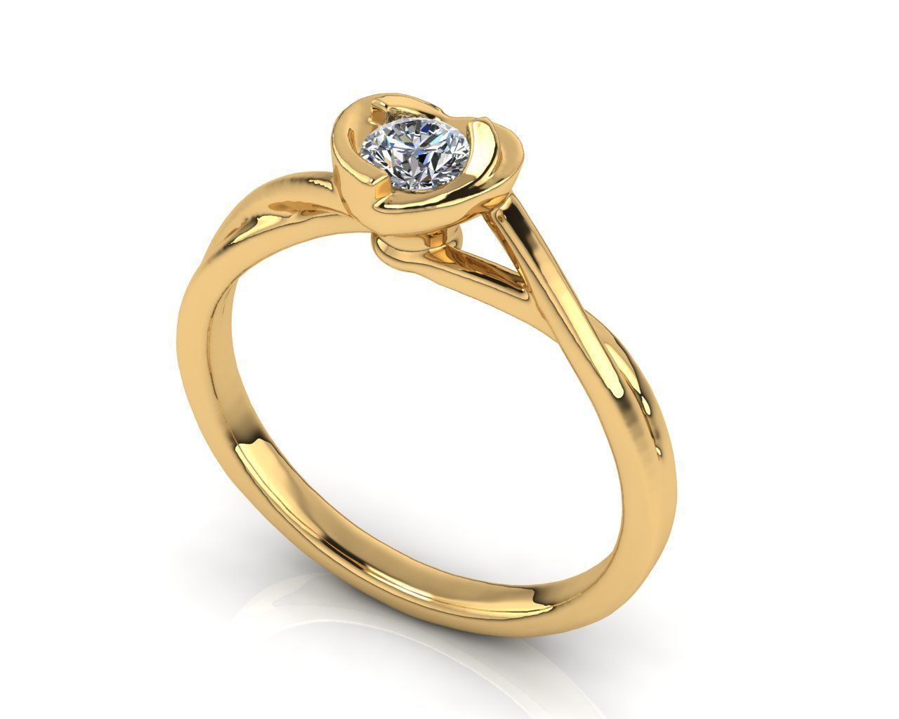 Heart Ring  3D print model_1