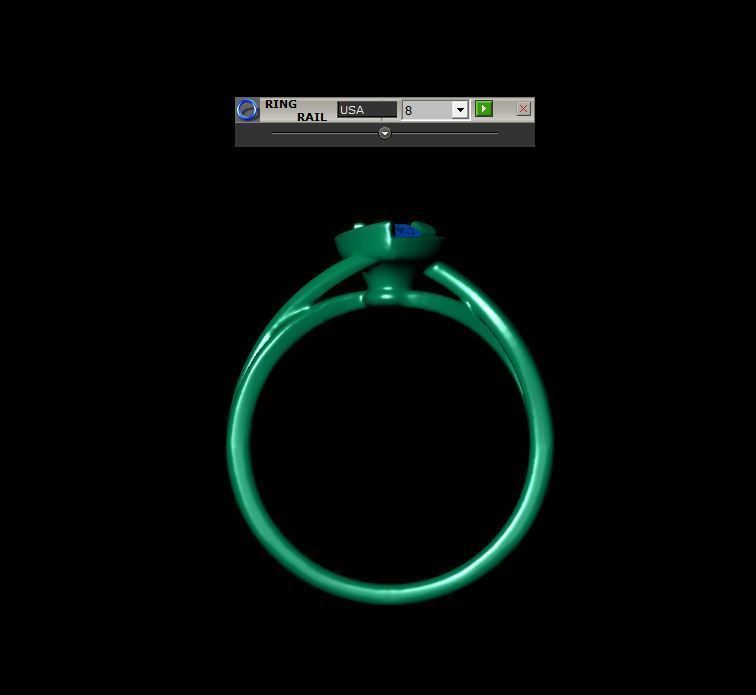 Heart Ring  3D print model_9