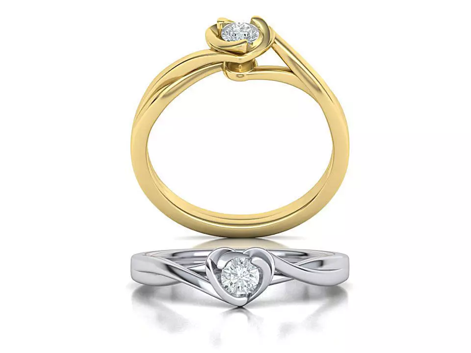 Heart Ring  3D print model_0