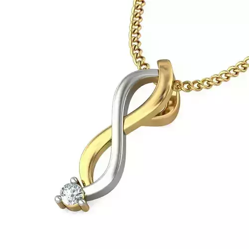 Solitaire Women Pendant 3dm STL OBJ FBX Renders Details