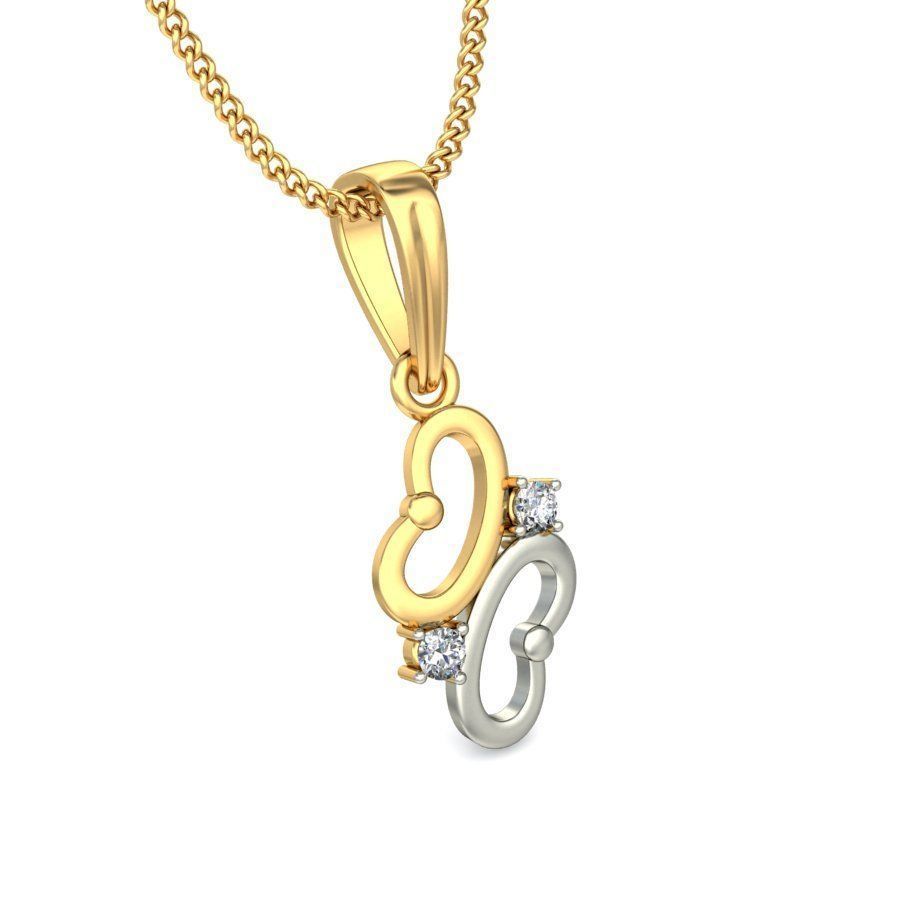 Solitaire Women Pendant 3dm STL OBJ FBX Renders Details 3D print model_5