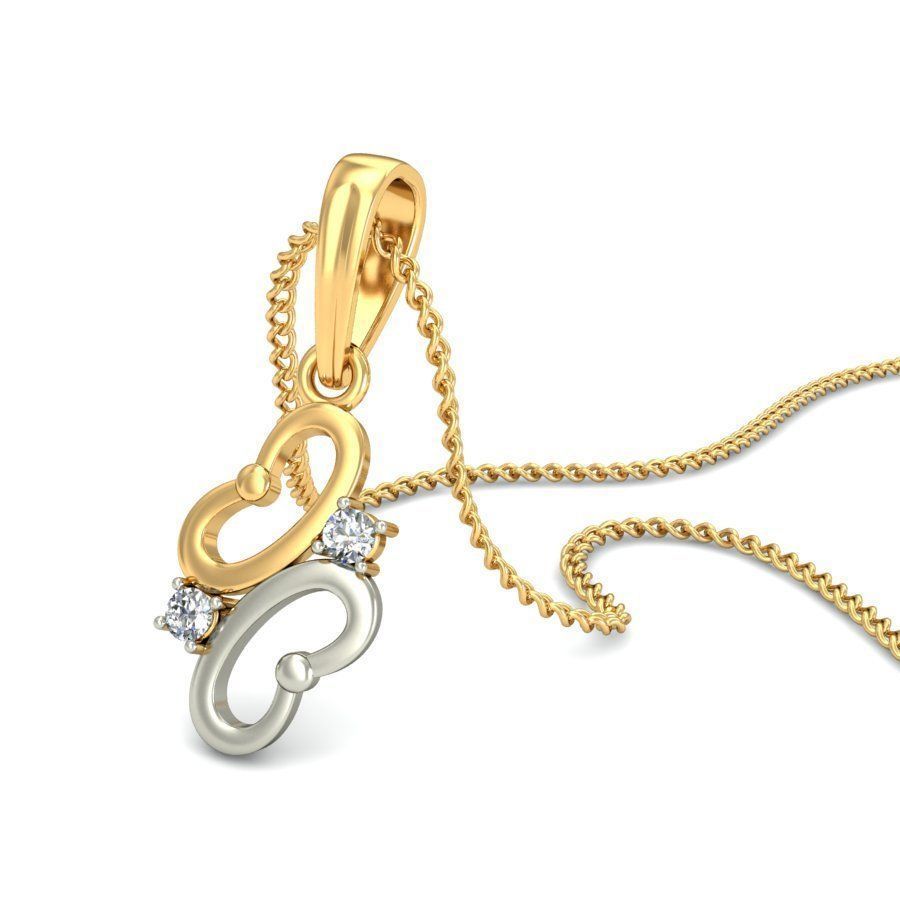 Solitaire Women Pendant 3dm STL OBJ FBX Renders Details 3D print model_6