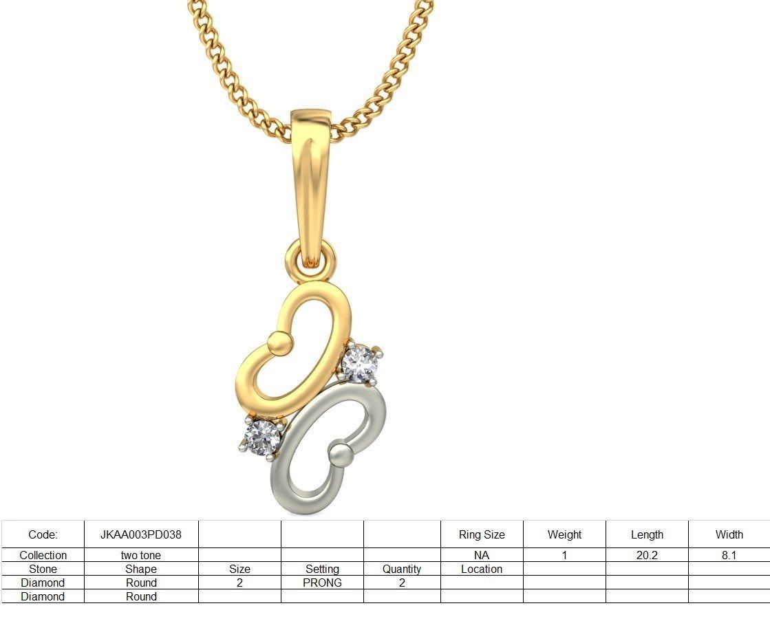 Solitaire Women Pendant 3dm STL OBJ FBX Renders Details 3D print model_1