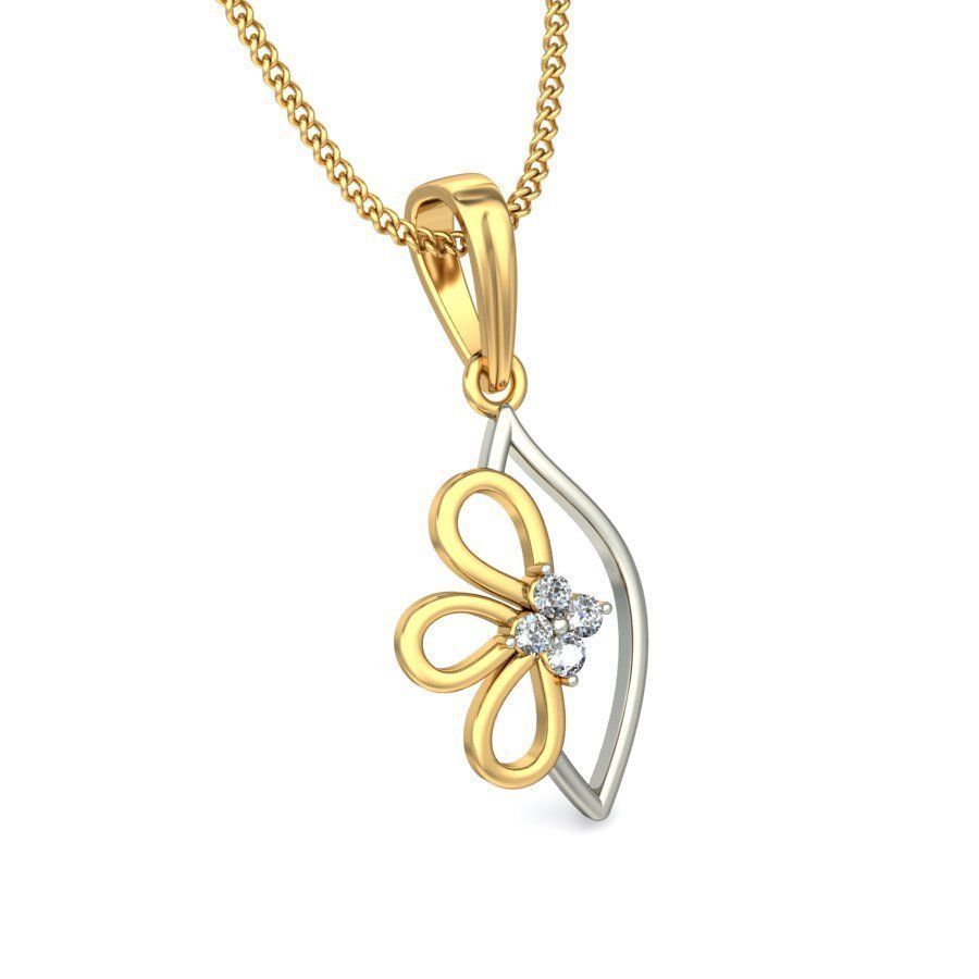 Solitaire Women Pendant 3dm STL OBJ FBX Renders Details 3D print model_5