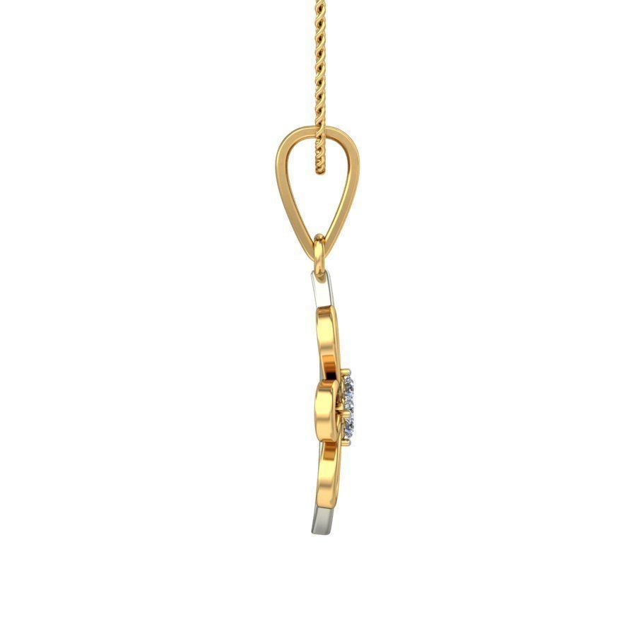 Solitaire Women Pendant 3dm STL OBJ FBX Renders Details 3D print model_3