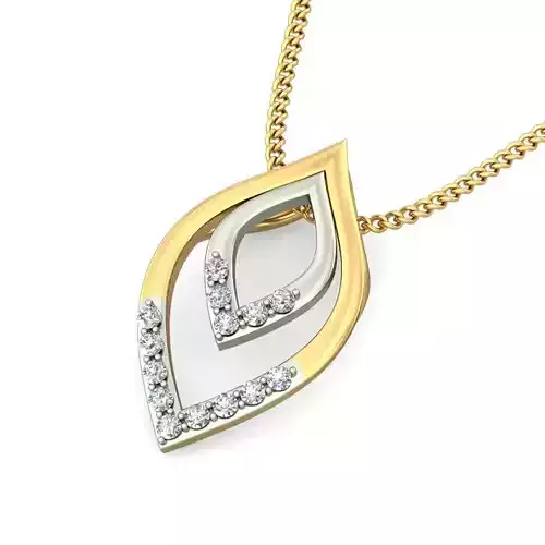 Solitaire Women Pendant 3dm STL OBJ FBX Renders Details