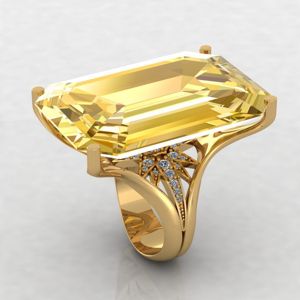 Ring 3DM STL OBJ model for 3D printing and CNC 3D print mode 3D print model_1