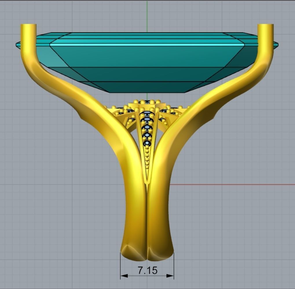Ring 3DM STL OBJ model for 3D printing and CNC 3D print mode 3D print model_8
