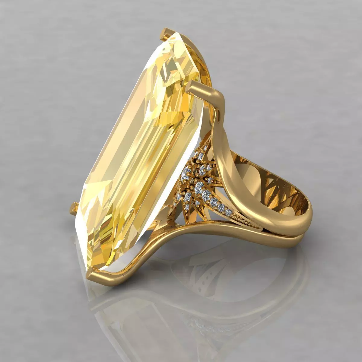 Ring 3DM STL OBJ model for 3D printing and CNC 3D print mode 3D print model_0