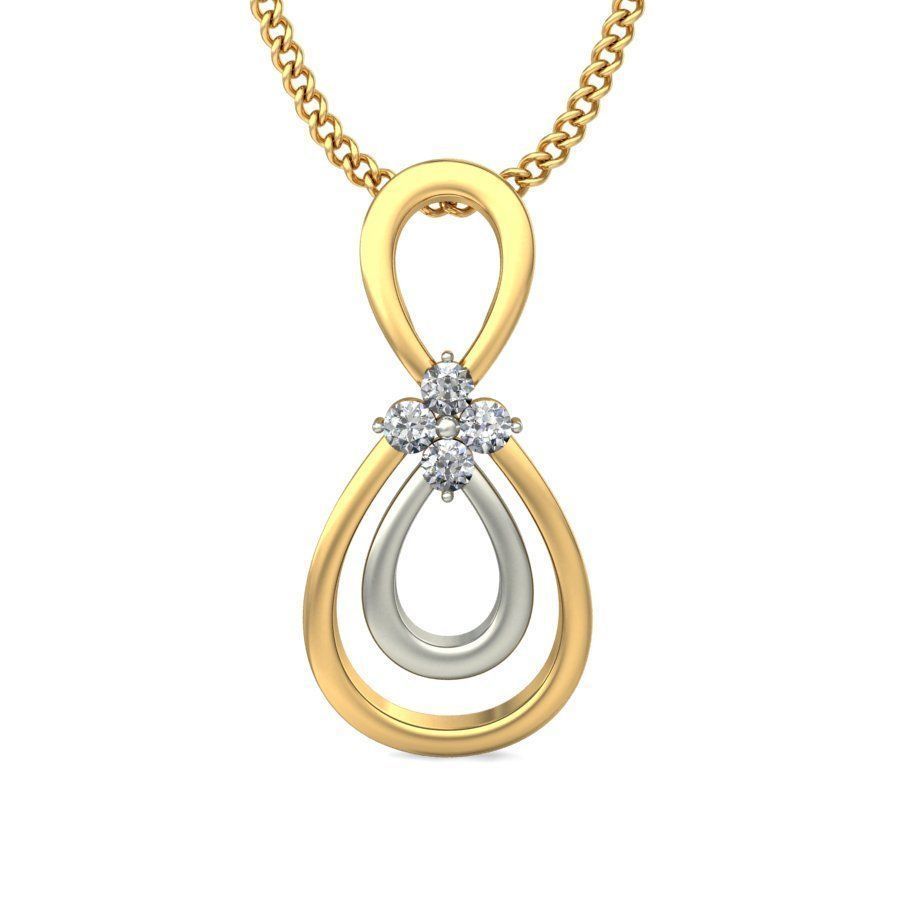 Solitaire Women Pendant 3dm STL OBJ FBX Renders Details 3D print model_1