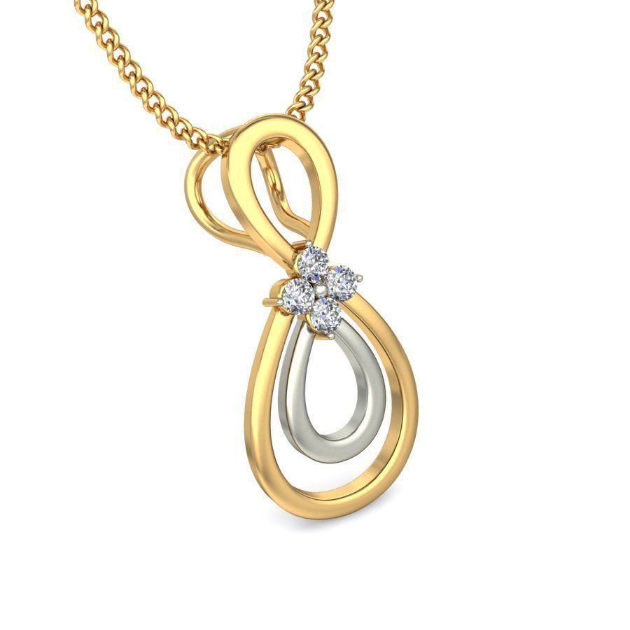 Solitaire Women Pendant 3dm STL OBJ FBX Renders Details 3D print model_6