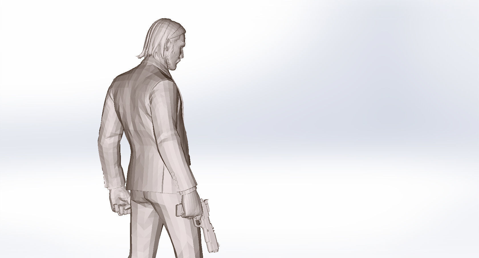 Keanu reeves 3D print model_1