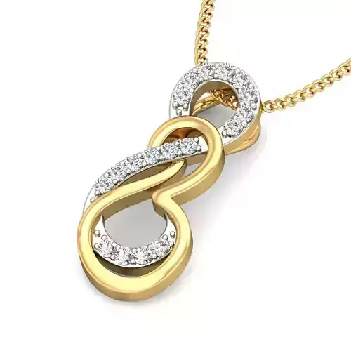 Solitaire Women Pendant 3dm STL OBJ FBX Renders Details