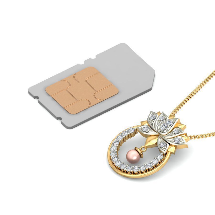 Solitaire Women Pendant 3dm STL OBJ FBX Renders Details 3D print model_6
