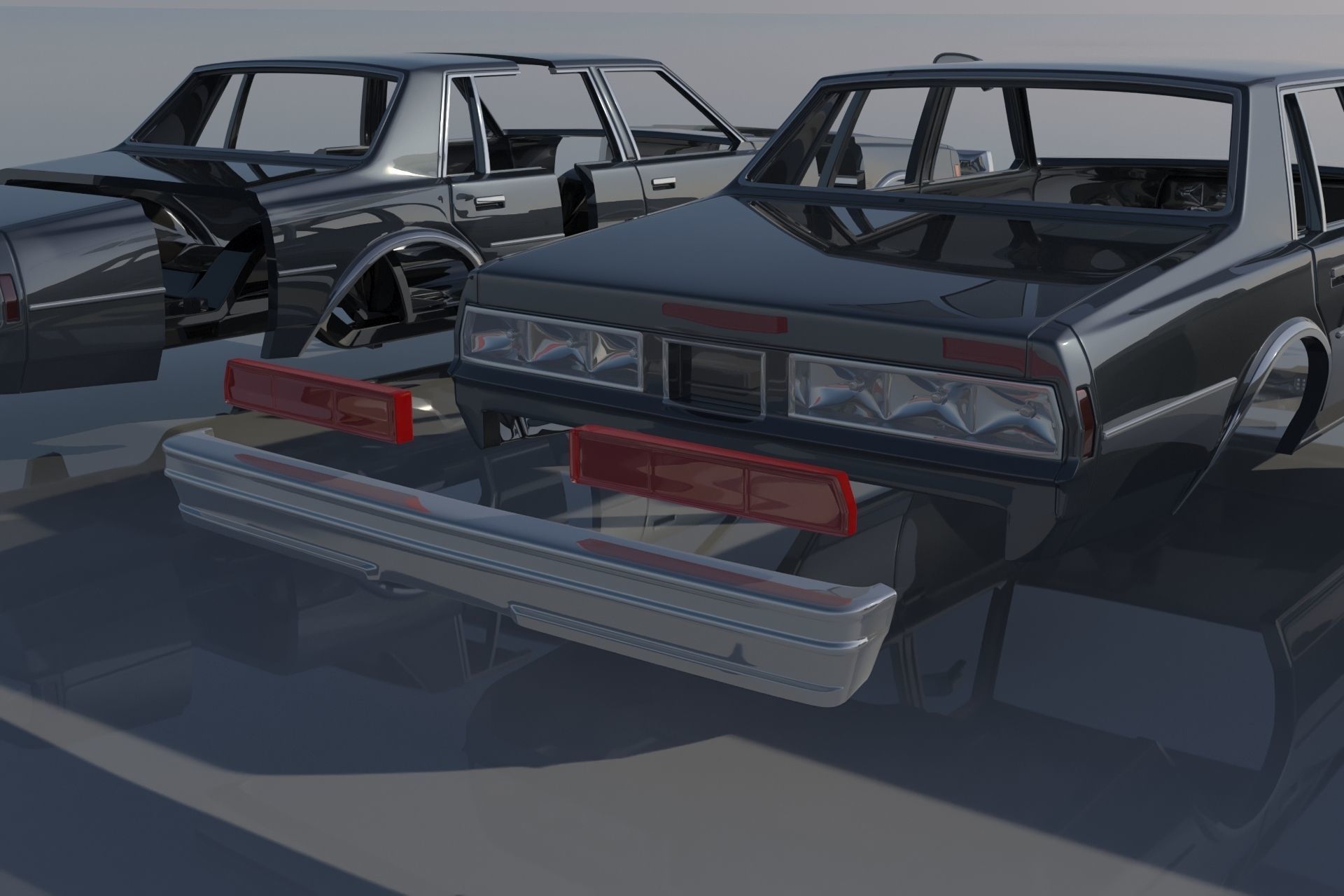 Chevrolet Impala 1977 3D print model_16
