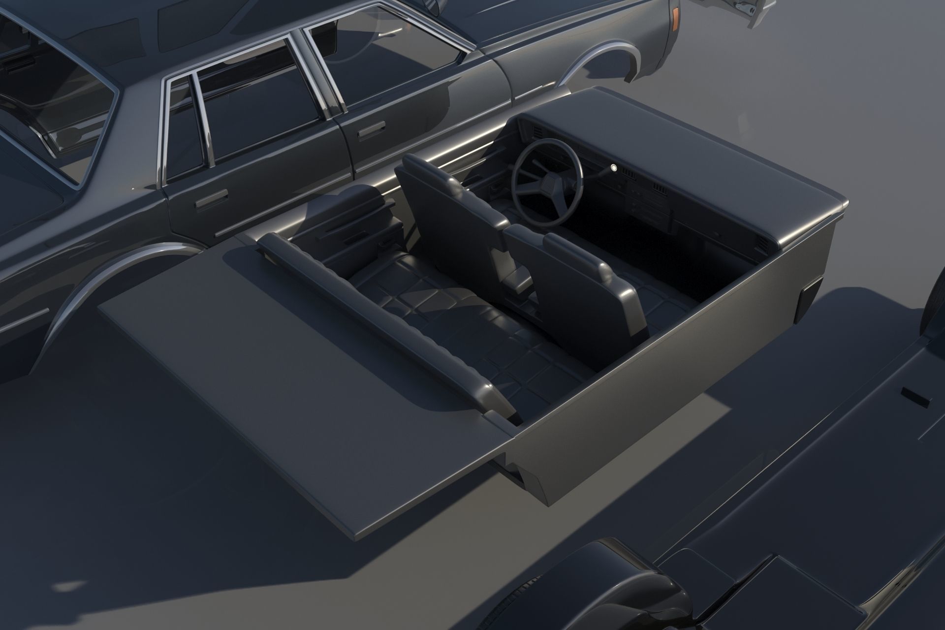 Chevrolet Impala 1977 3D print model_17