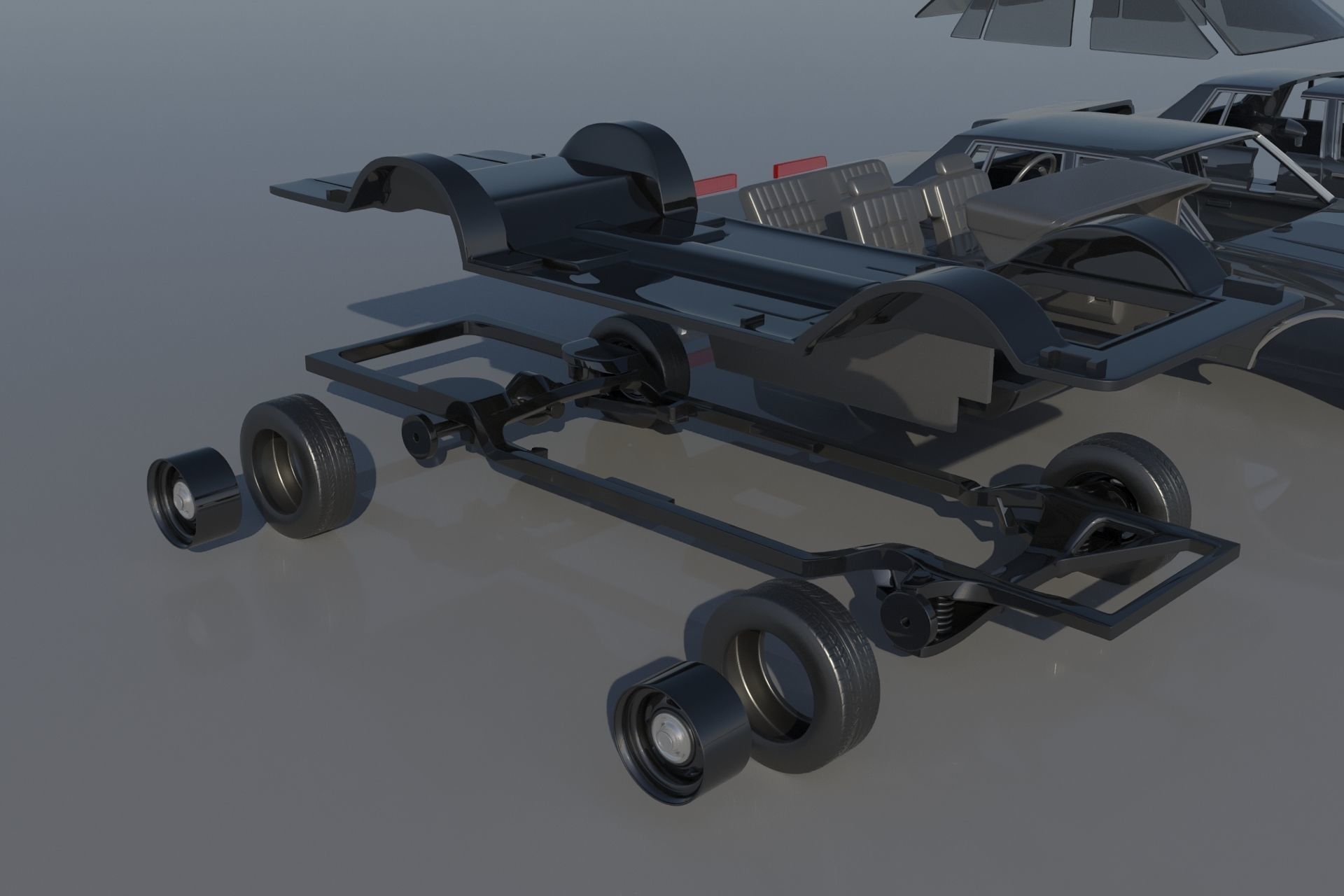 Chevrolet Impala 1977 3D print model_19