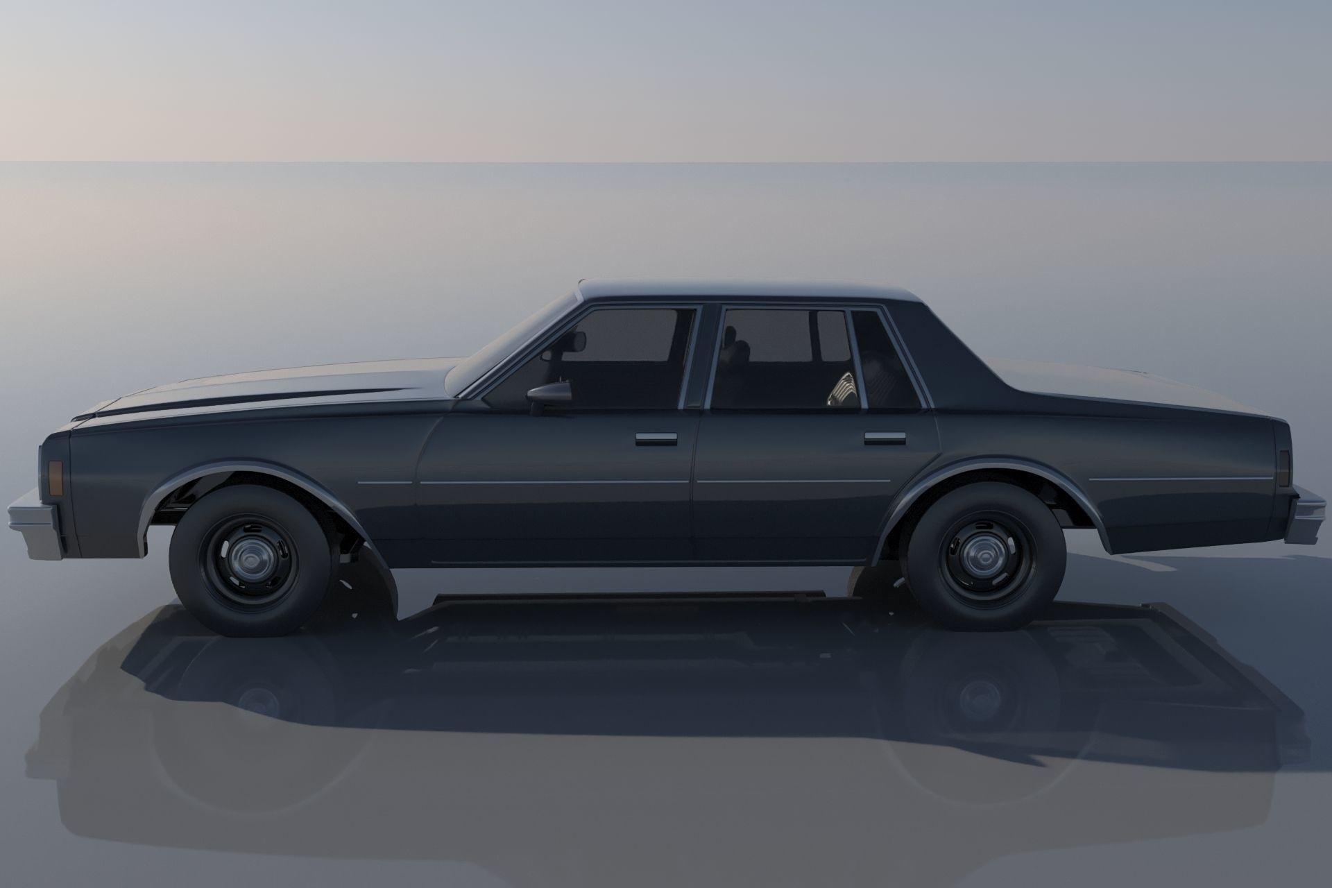 Chevrolet Impala 1977 3D print model_1