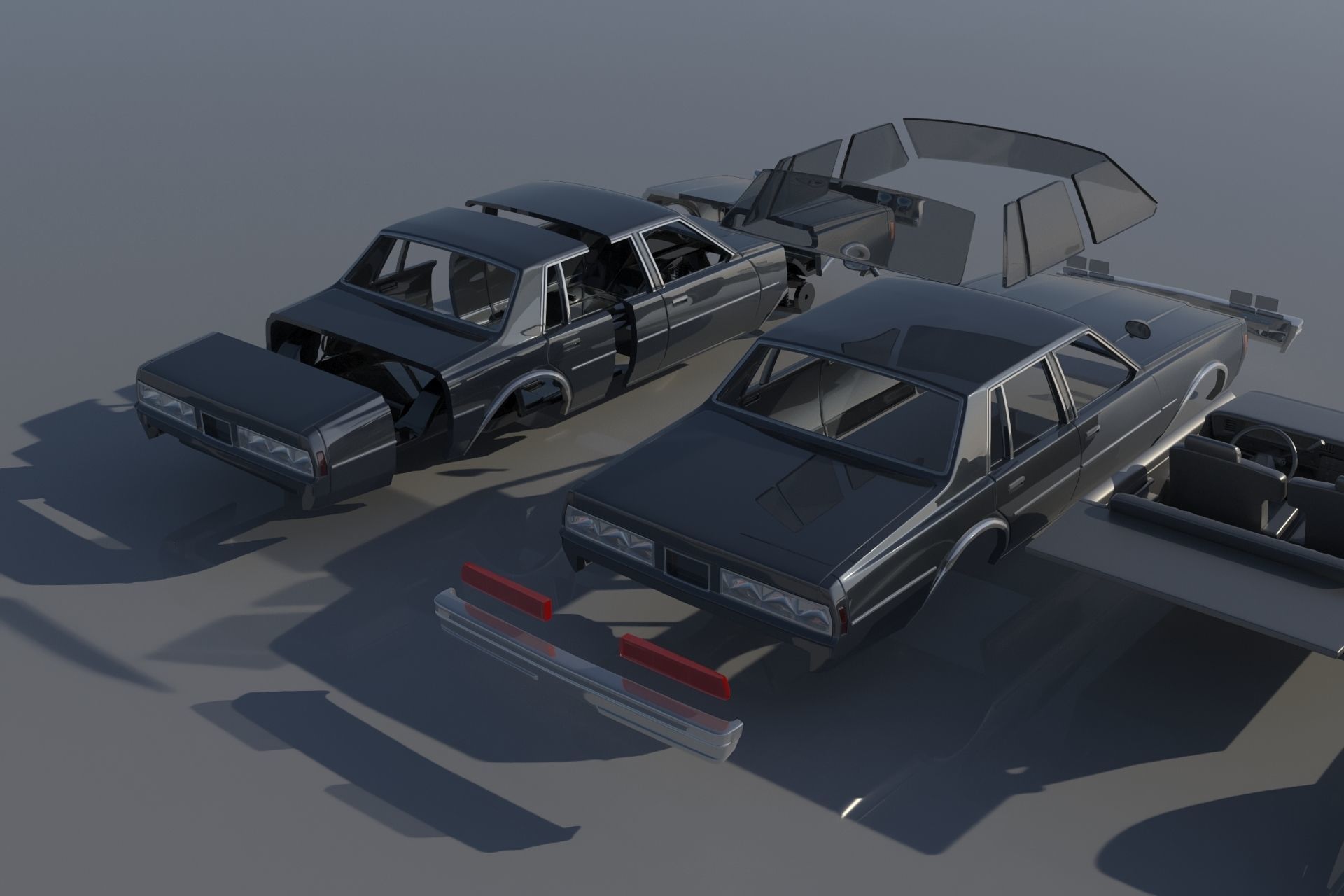 Chevrolet Impala 1977 3D print model_14