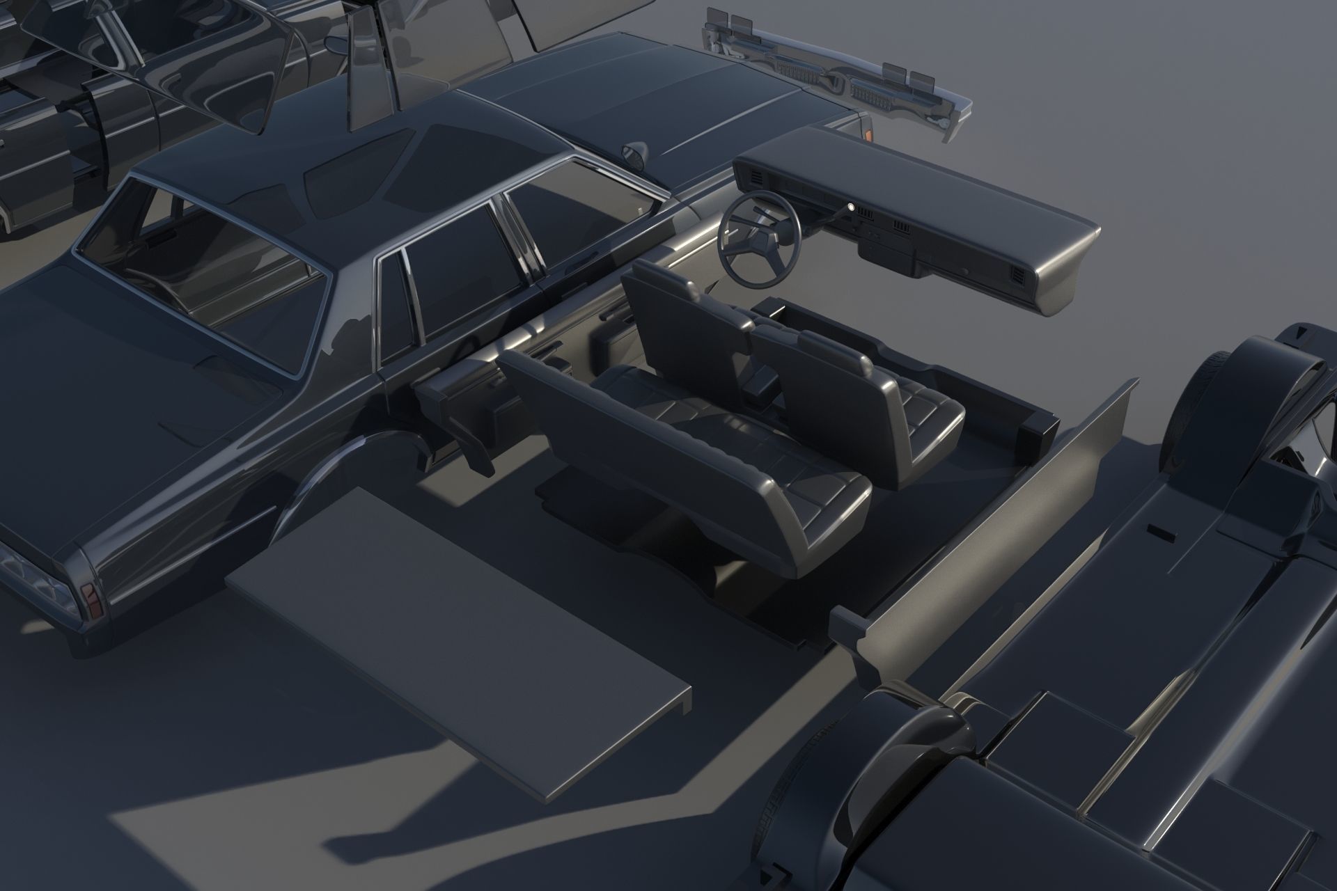 Chevrolet Impala 1977 3D print model_18