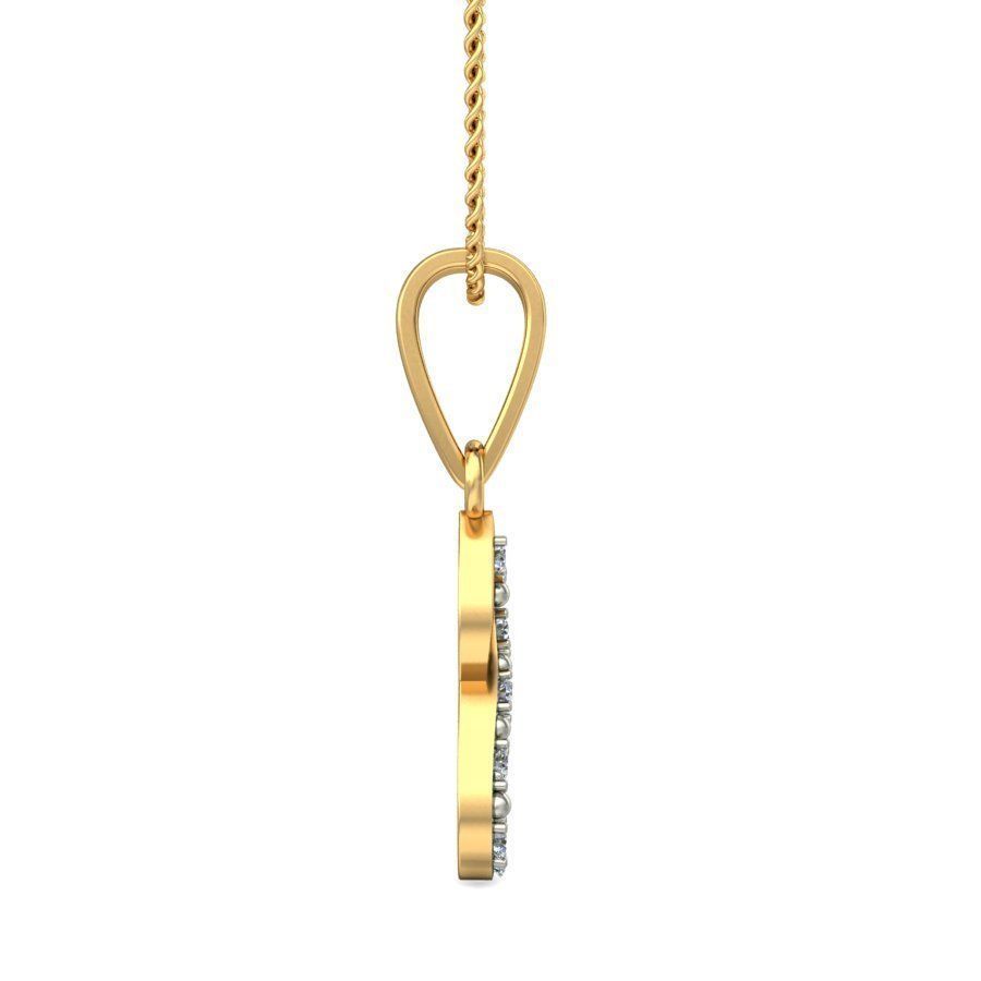 Solitaire Women Pendant 3dm STL OBJ FBX Renders Details 3D print model_2