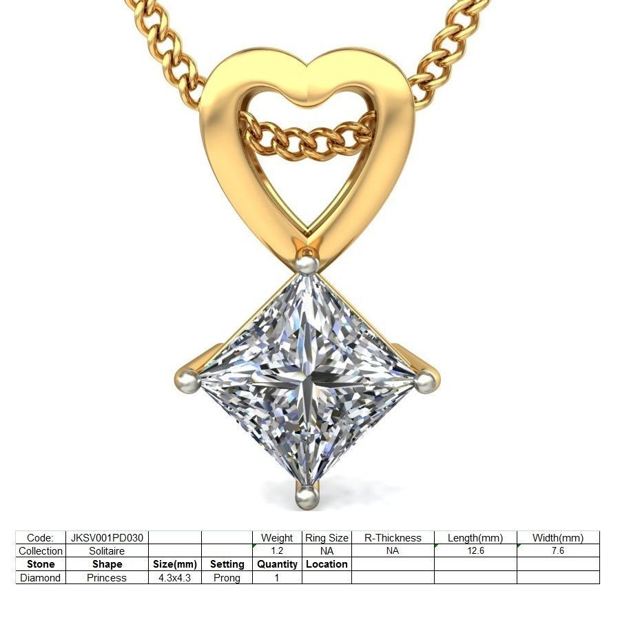 Women Princess Stone Pendant 3dm STL OBJ FBX Renders Details 3D print model_2