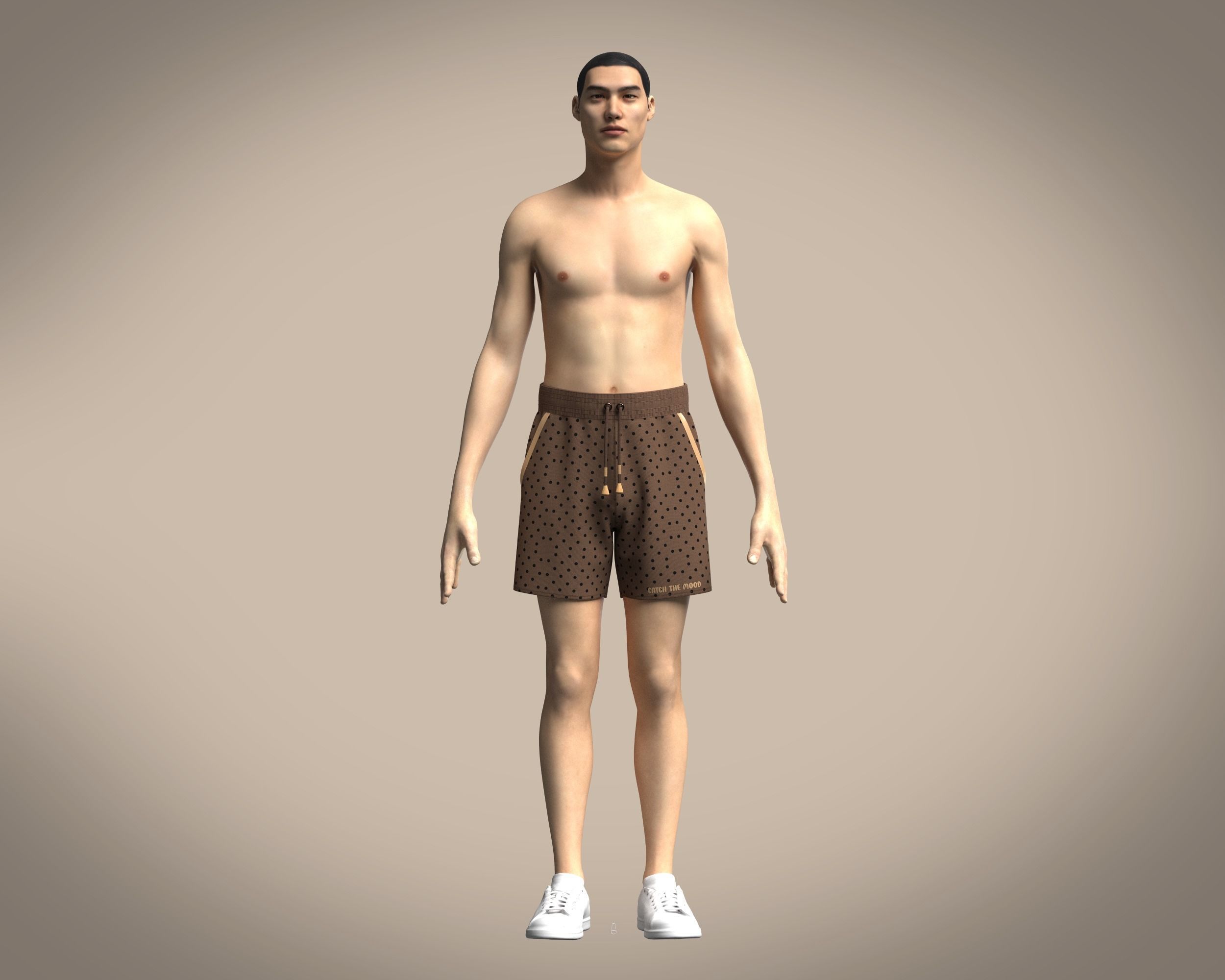 Short Pant-All Over Print 3D model_6