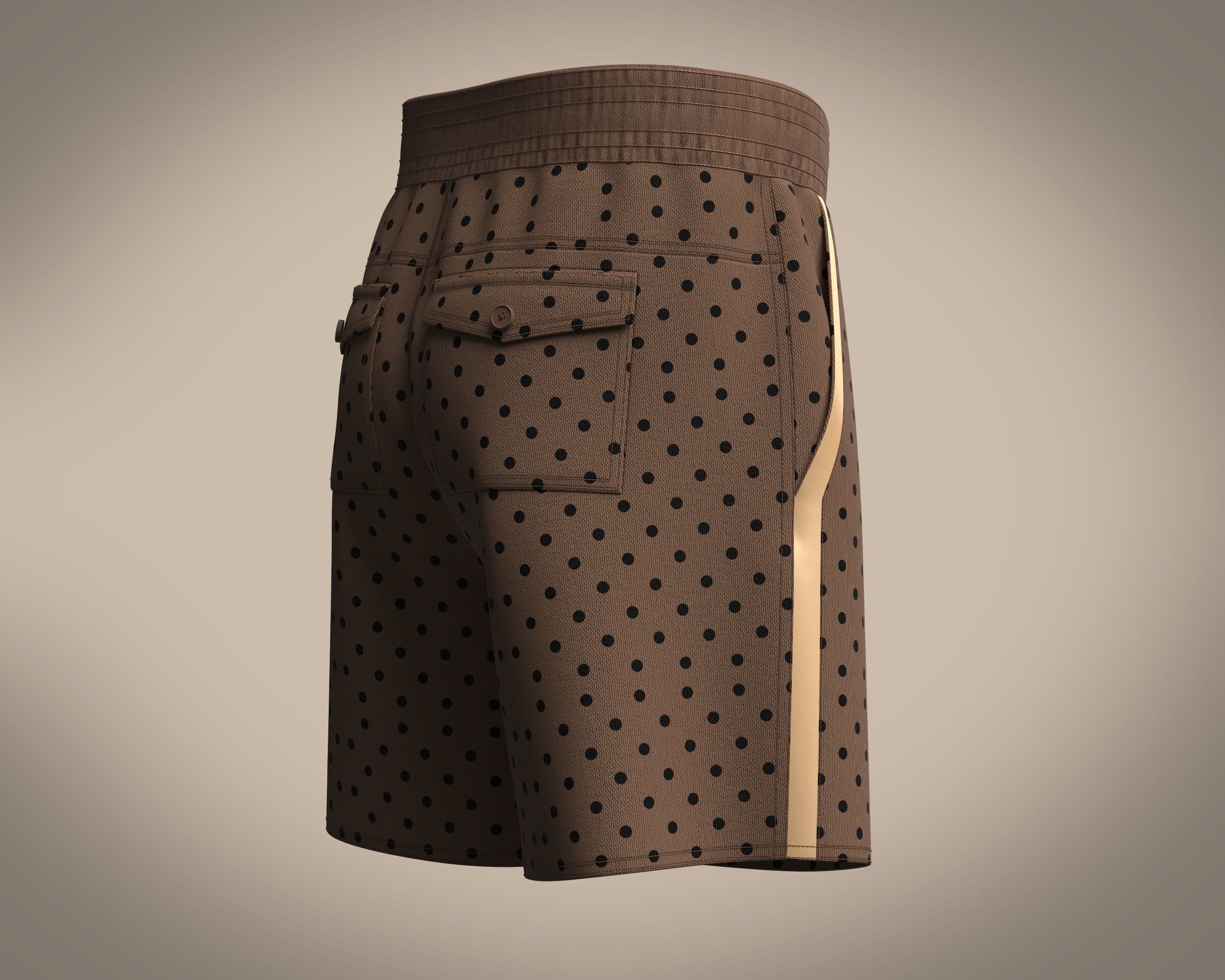 Short Pant-All Over Print 3D model_2