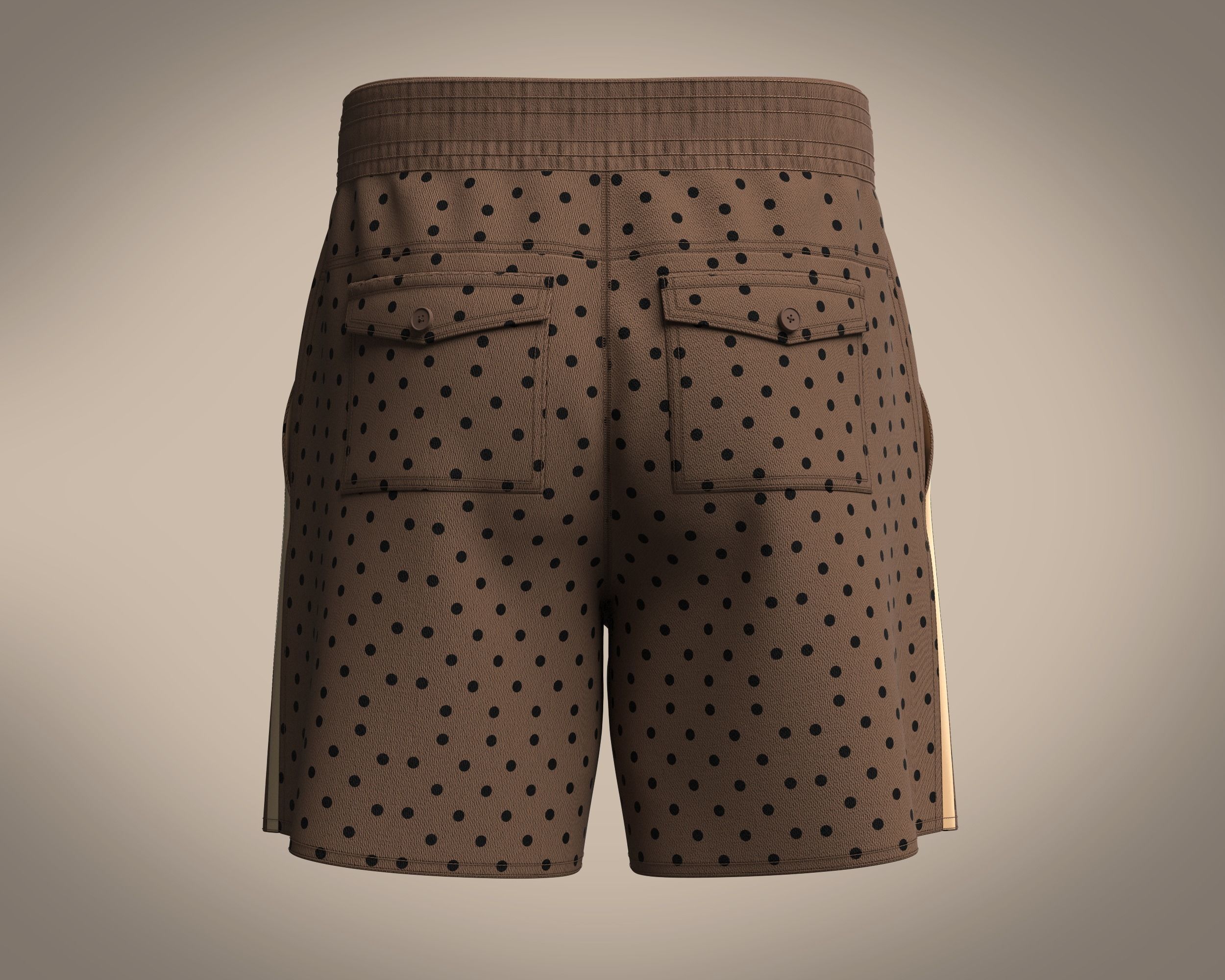 Short Pant-All Over Print 3D model_3