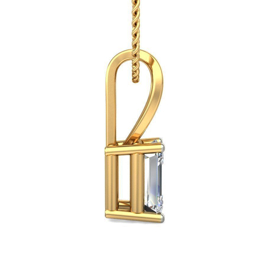  Women Emerald Stone Pendant 3dm STL OBJ FBX Renders Details 3D print model_3