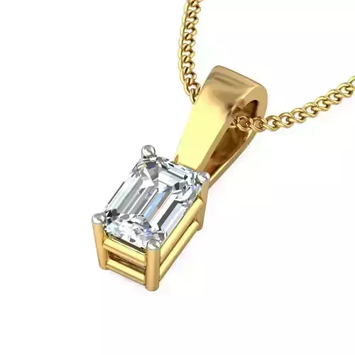 Women Emerald Stone Pendant 3dm STL OBJ FBX Renders Details 3D print model Women Emerald Stone Pendant 3dm STL OBJ FBX Renders Details 3D print model