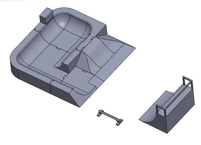 GANT SKATE PARK FINGER 3D print model