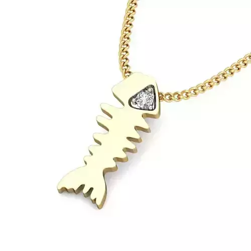 Solitaire Women Pendant 3dm STL OBJ FBX Renders Details