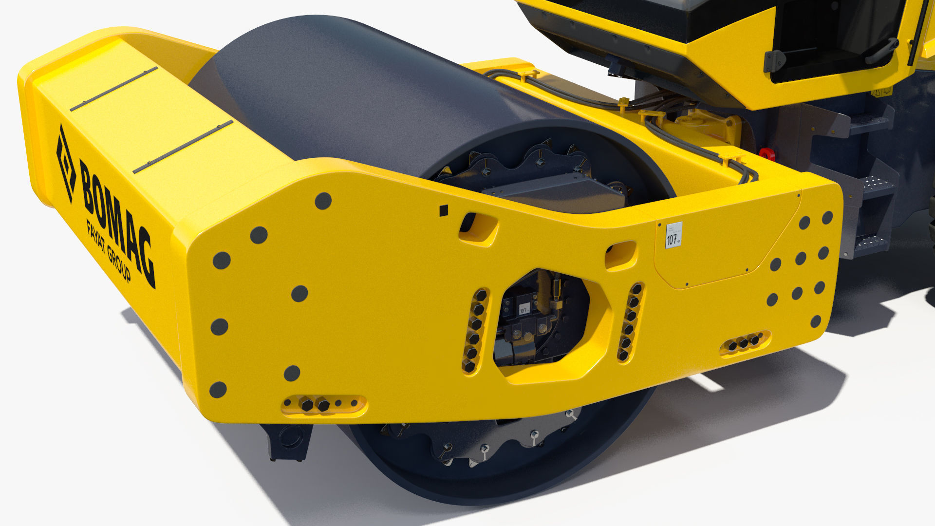 BOMAG BW226 DH5 Single Drum Compactor Clean Rigged 3D model_26