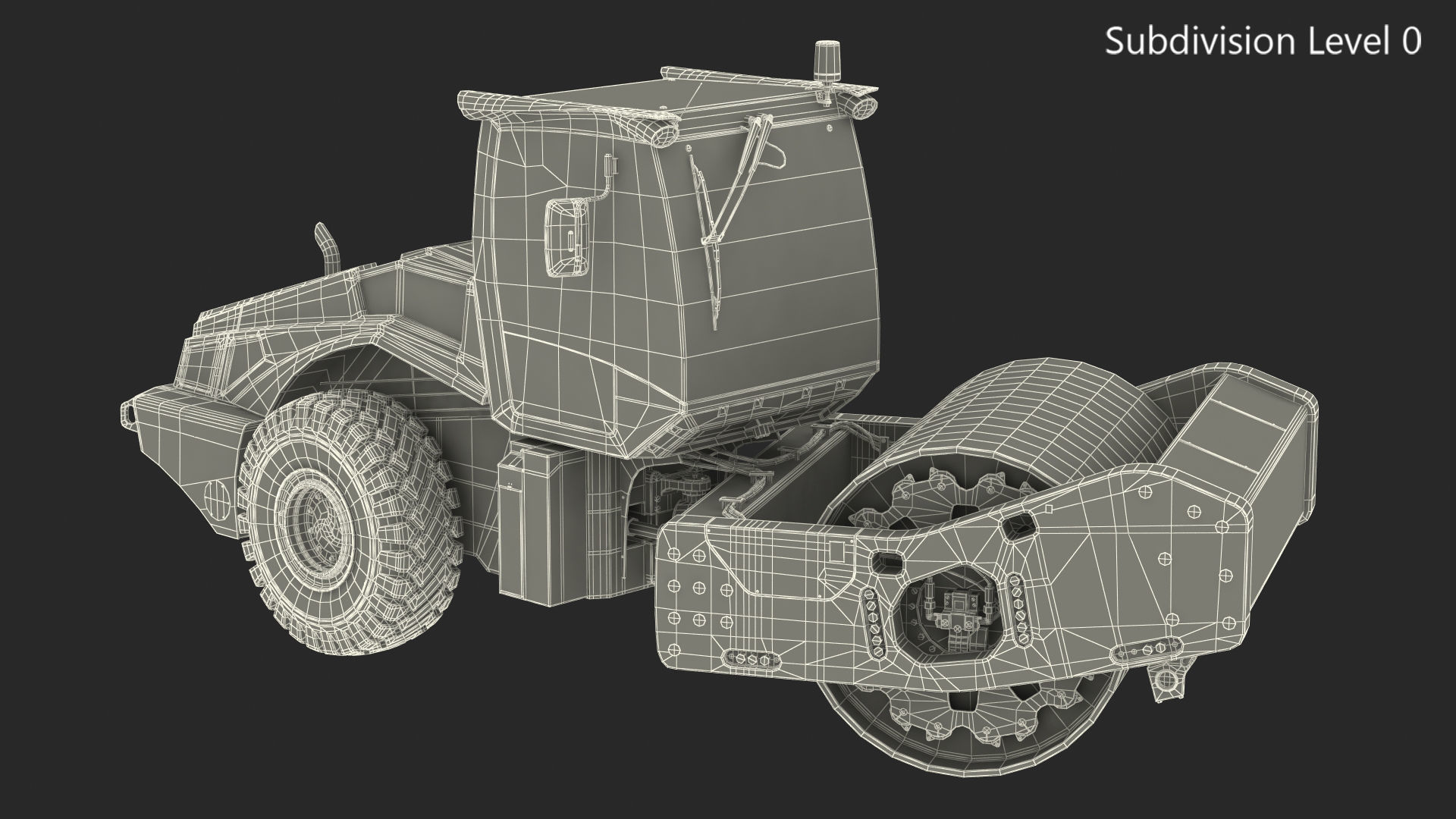 BOMAG BW226 DH5 Single Drum Compactor Clean Rigged 3D model_43