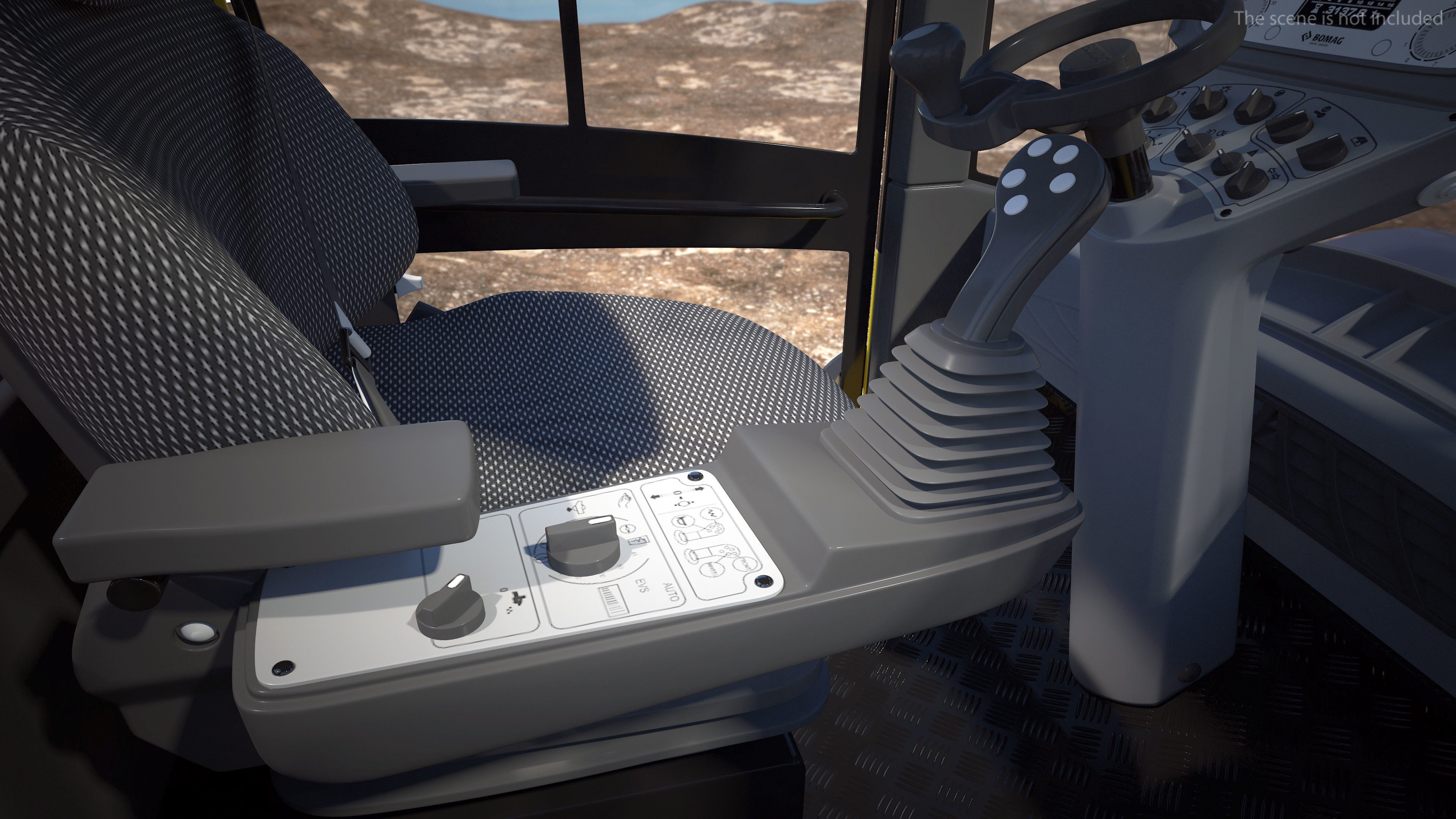 BOMAG BW226 DH5 Single Drum Compactor Clean Rigged 3D model_14