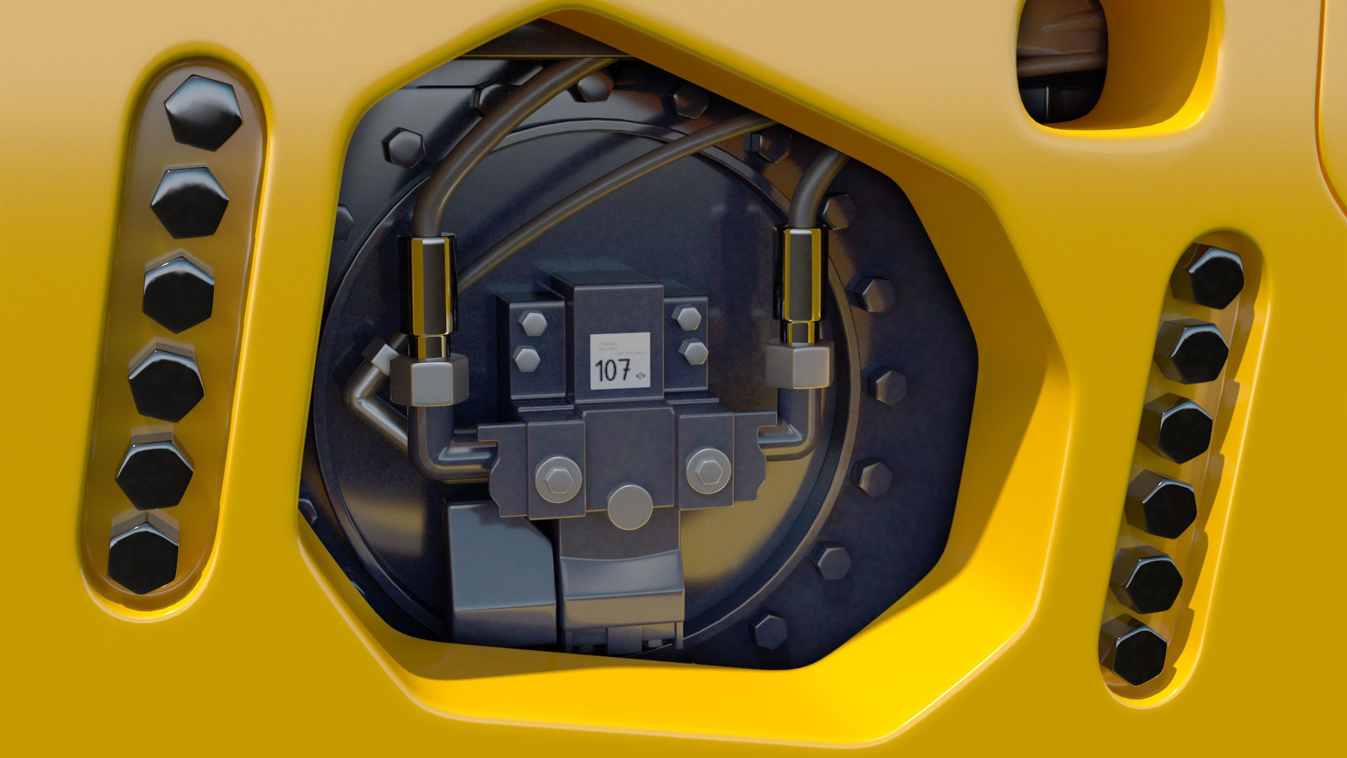 BOMAG BW226 DH5 Single Drum Compactor Clean Rigged 3D model_34