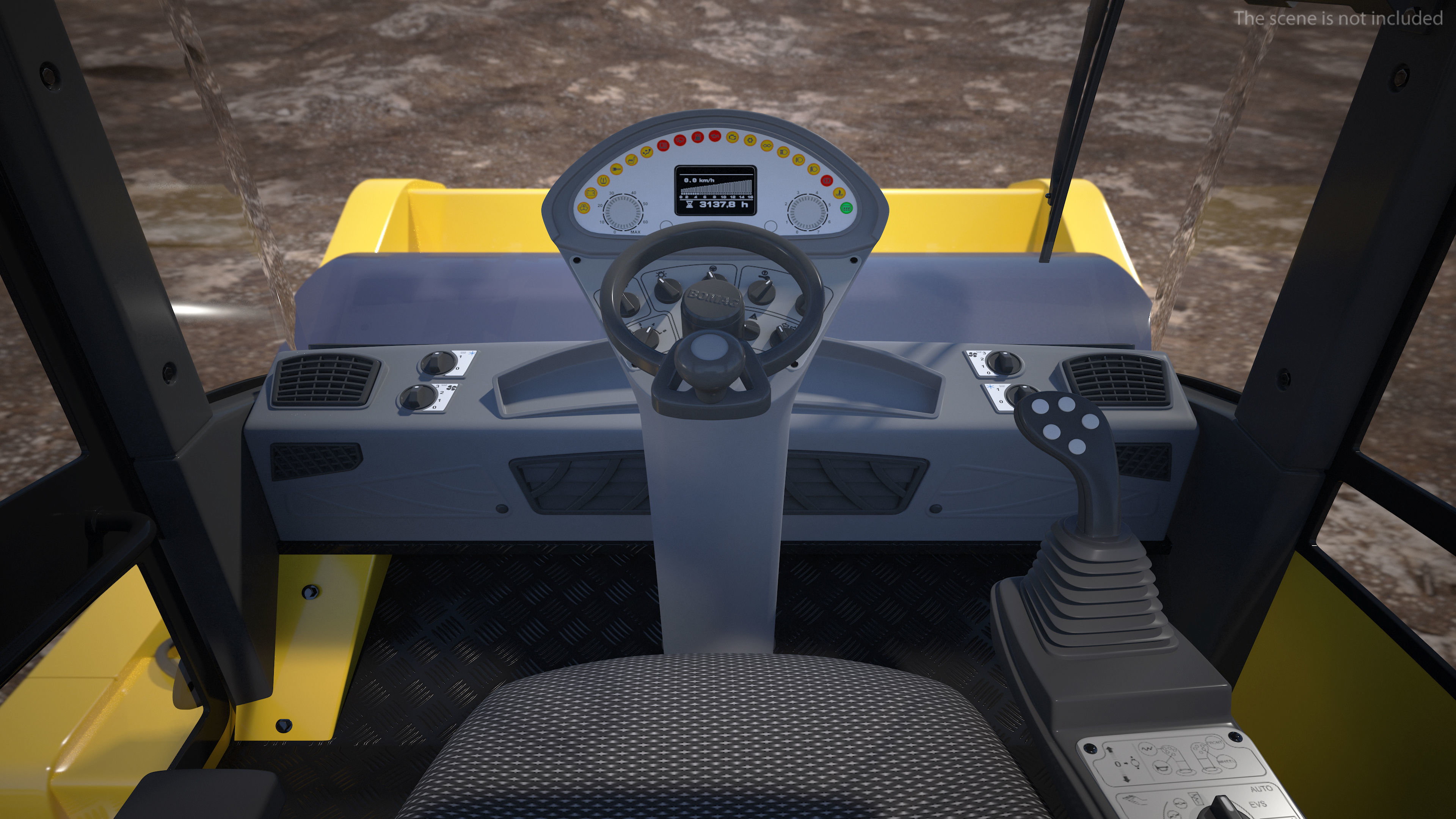 BOMAG BW226 DH5 Single Drum Compactor Clean Rigged 3D model_11