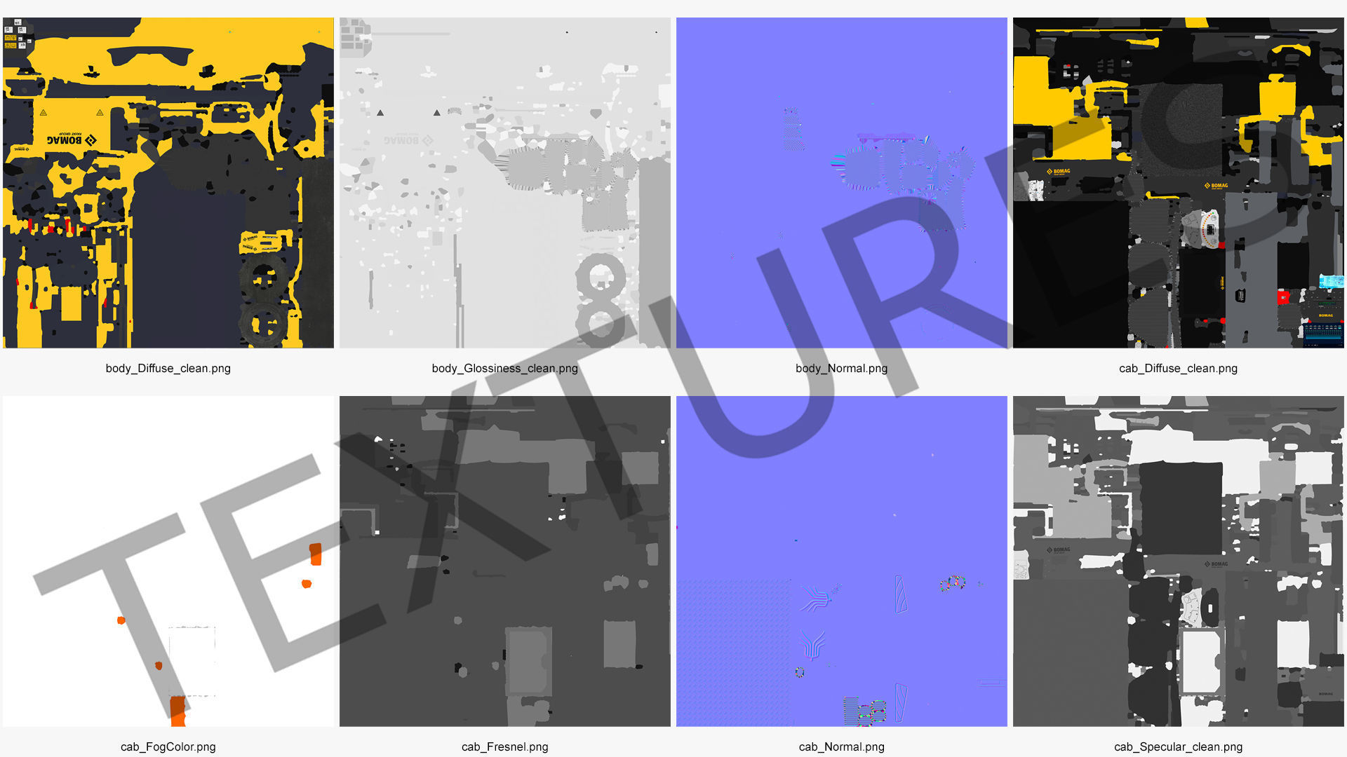 BOMAG BW226 DH5 Single Drum Compactor Clean Rigged 3D model_48